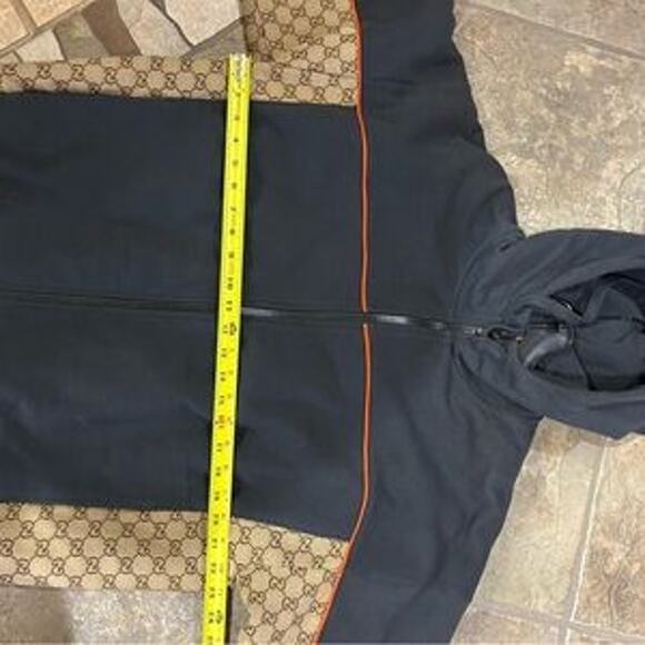 Men's Gucci, cotton jersey, zip jacket signature, GG Supreme jacquard medium - Picture 8 of 15